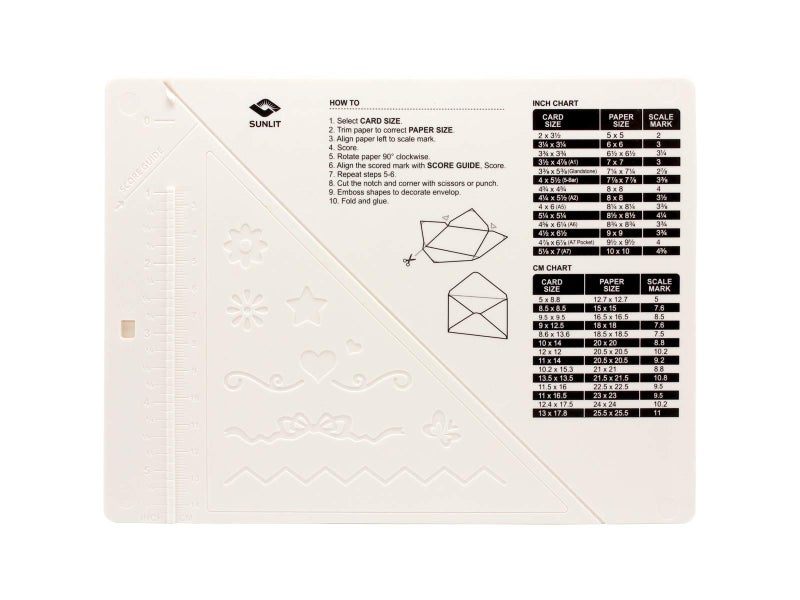 Bira Craft 7 1/8 x 5 1/2 inch Mini Multi-Purpose Scoring Board & Bira Craft Score and Fold Tool - Image 2