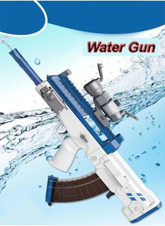 Electric Suction High Pressure Water Gun Blaster Flashlight Infrared High Speed Bursts for Pool Beach Party Games and Outdoor Water Fighting