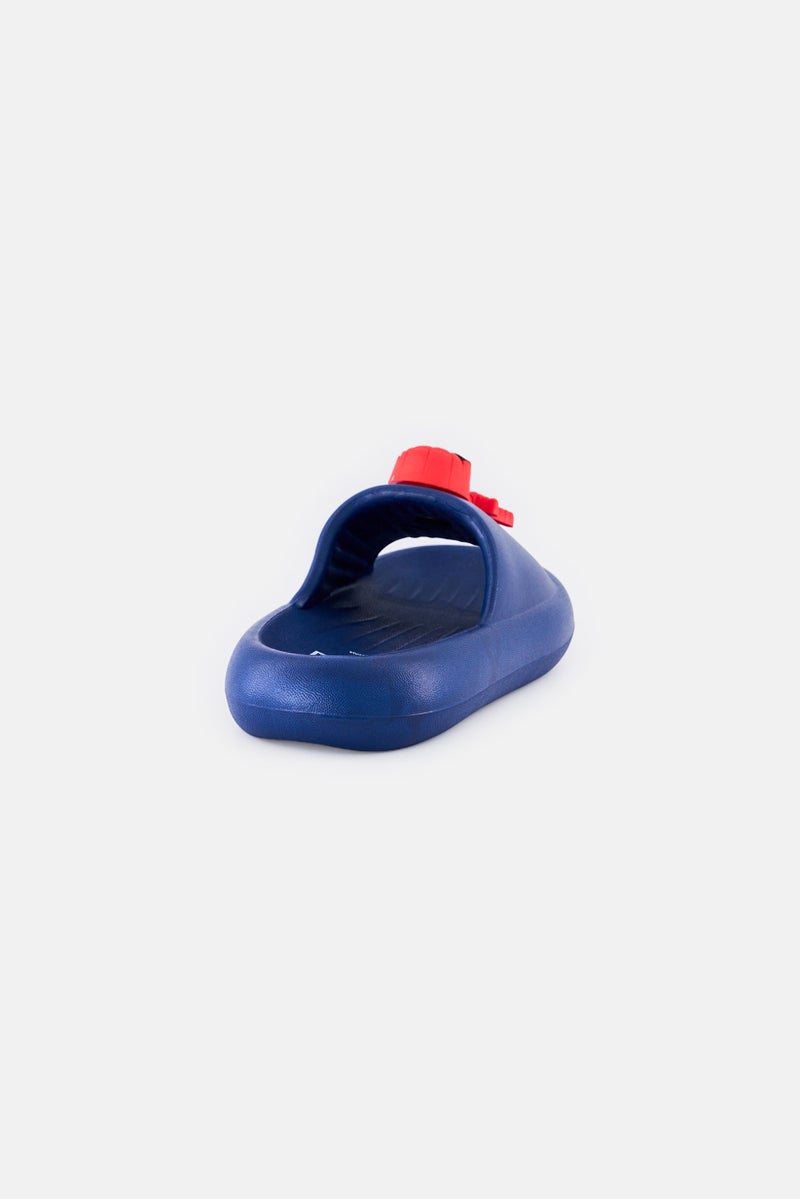 MARVEL Toddlers Boy Spider Slip On Slippers, Navy - Image 2