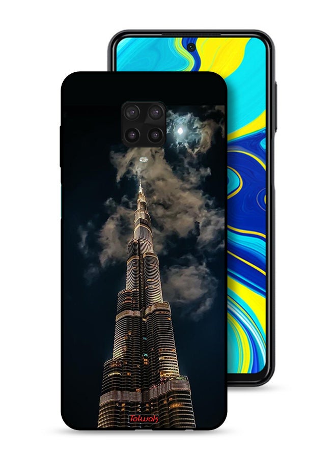Tolwak Xiaomi Redmi Note 9 Pro Protective Case Cover Burj Khalifa In Night - Image 1