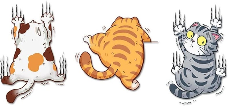 Fsforcar Scratch Cat Vinyl Car Sticker - Funny Bumper Decal for Auto, Truck, Motorcycle, Wall, Window (Large) - Image 1