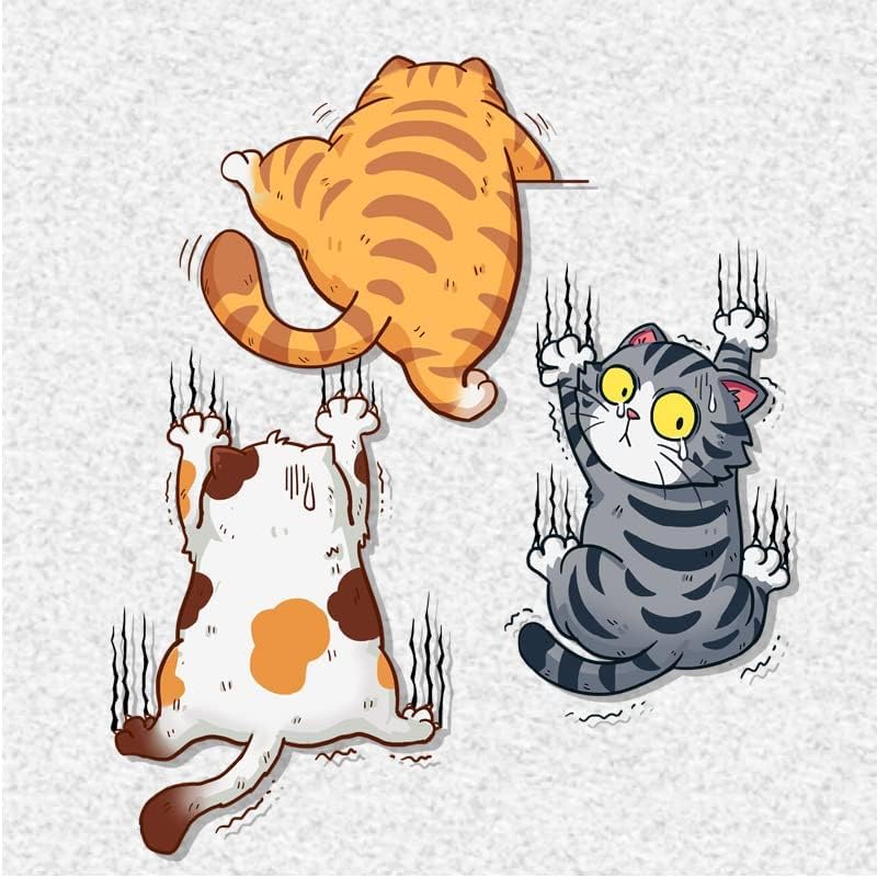 Fsforcar Scratch Cat Vinyl Car Sticker - Funny Bumper Decal for Auto, Truck, Motorcycle, Wall, Window (Large) - Image 4