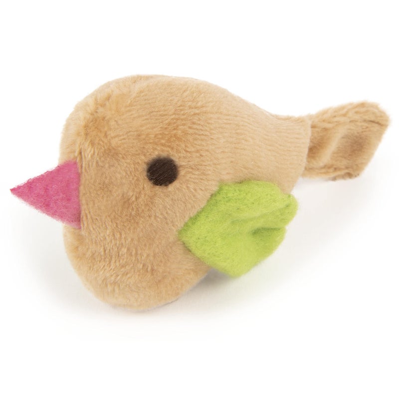 SmartyKat Chickadee Chirp Electronic Sound Cat Toy, Contains Catnip, Battery Powered - Light Brown, One Size - Image 2