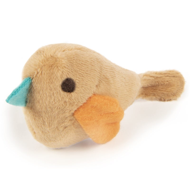 SmartyKat Chickadee Chirp Electronic Sound Cat Toy, Contains Catnip, Battery Powered - Light Brown, One Size - Image 4