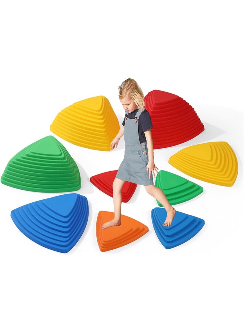 Therapy Shop Balance Stepping Stones for Kids and Adults, 6-Piece Colorful Non-Slip Sensory Balance Pods, Stackable Obstacle Course Equipment for Coordination, Agility, and Motor Skills - Image 1