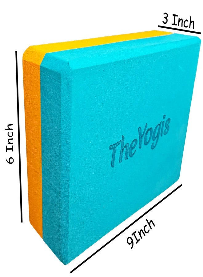The Yogis Yoga Blocks Set of 2 and Belt High Density Foam Yoga Bricks Pack of 2 for Stretching, Balancing Yoga Bricks, Yoga Block Premium Yoga Accessories for Women & Men Yoga Equipment - Image 2