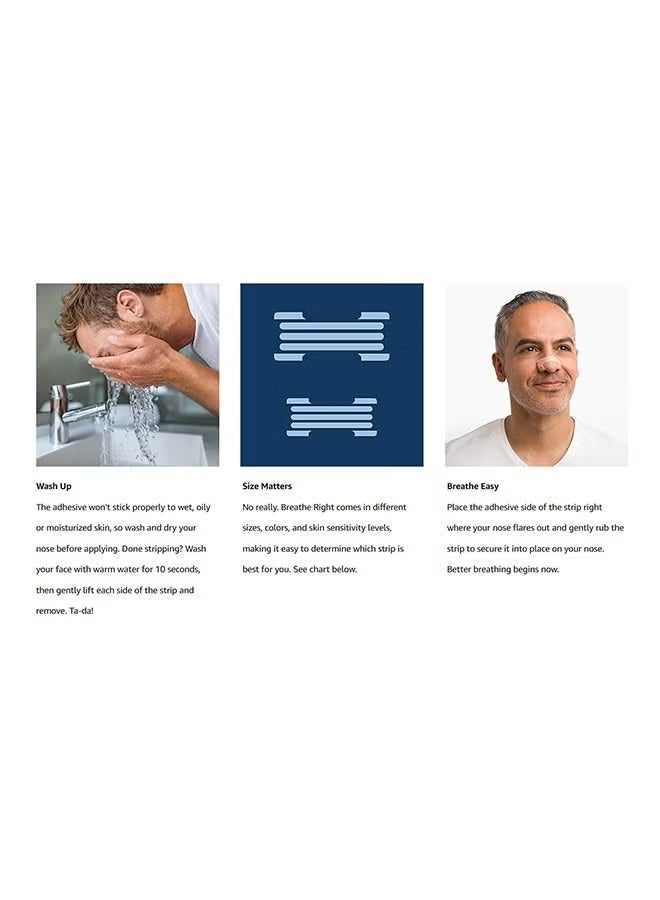 Breathing Nasal Strips – Large Size, TAN – 30 Strips, Drug‑Free, Strong Adhesive - Image 4