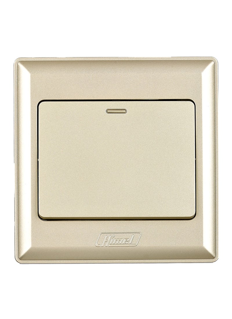 Himel - ADVANCED 1 GANG 2 WAY (4 LINE ) SWITCH GOLD - Image 1