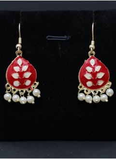Red Dangler Earring