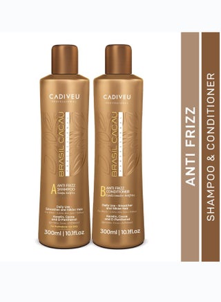 Brasil Cacau Anti-Frizz Shampoo and Conditioner Set - 2x300ml for Silky, Glossy Hair - pzsku/Z53E0BAC23A279A06431FZ/45/1751703859/7f746f05-ac52-41e5-8808-99cefaf5ac1e