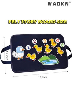 WAOKN 4 Pcs Felt Characters with Storage Bags, Fun Learning Activity Game Boards for Boys and Girls, Children's Puzzle Enlightenment Early Education Board  - Image 4