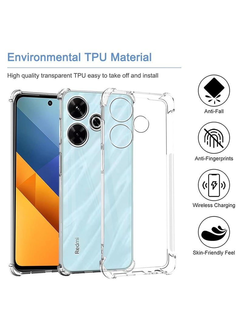 King Kong Anti-Explosion Hard Back Case for Xiaomi Poco M6 4G/Redmi 13 4G - Clear - Image 1