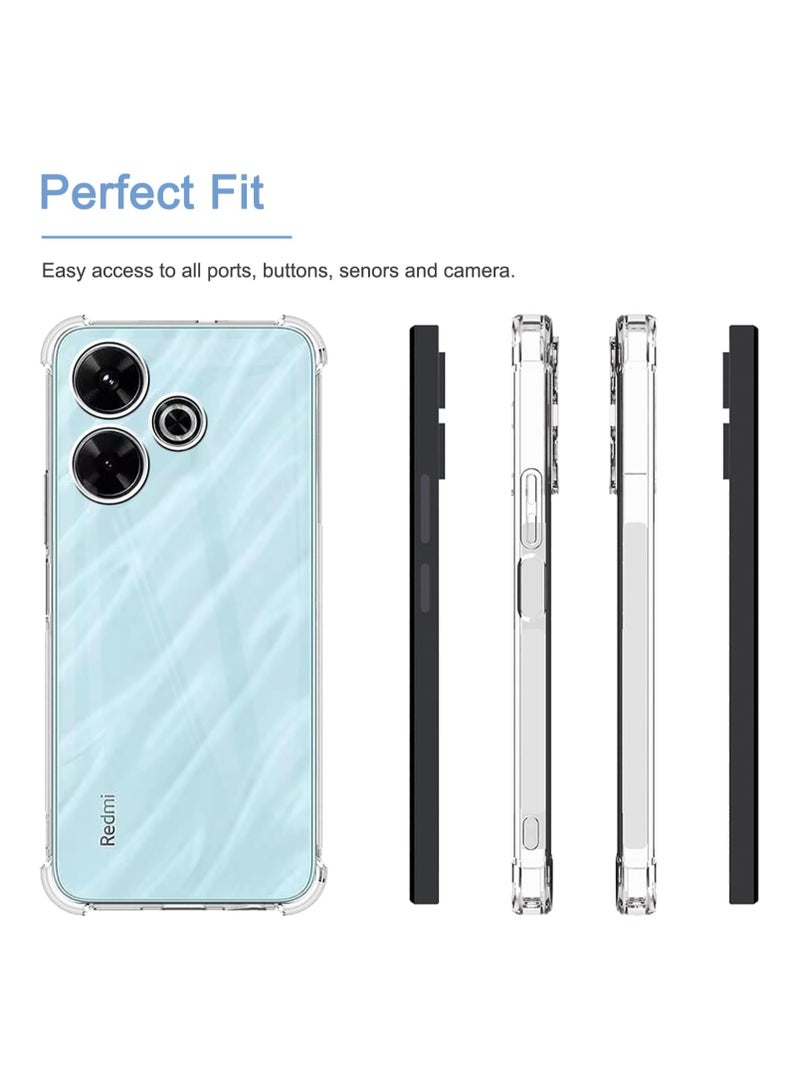 King Kong Anti-Explosion Hard Back Case for Xiaomi Poco M6 4G/Redmi 13 4G - Clear - Image 2