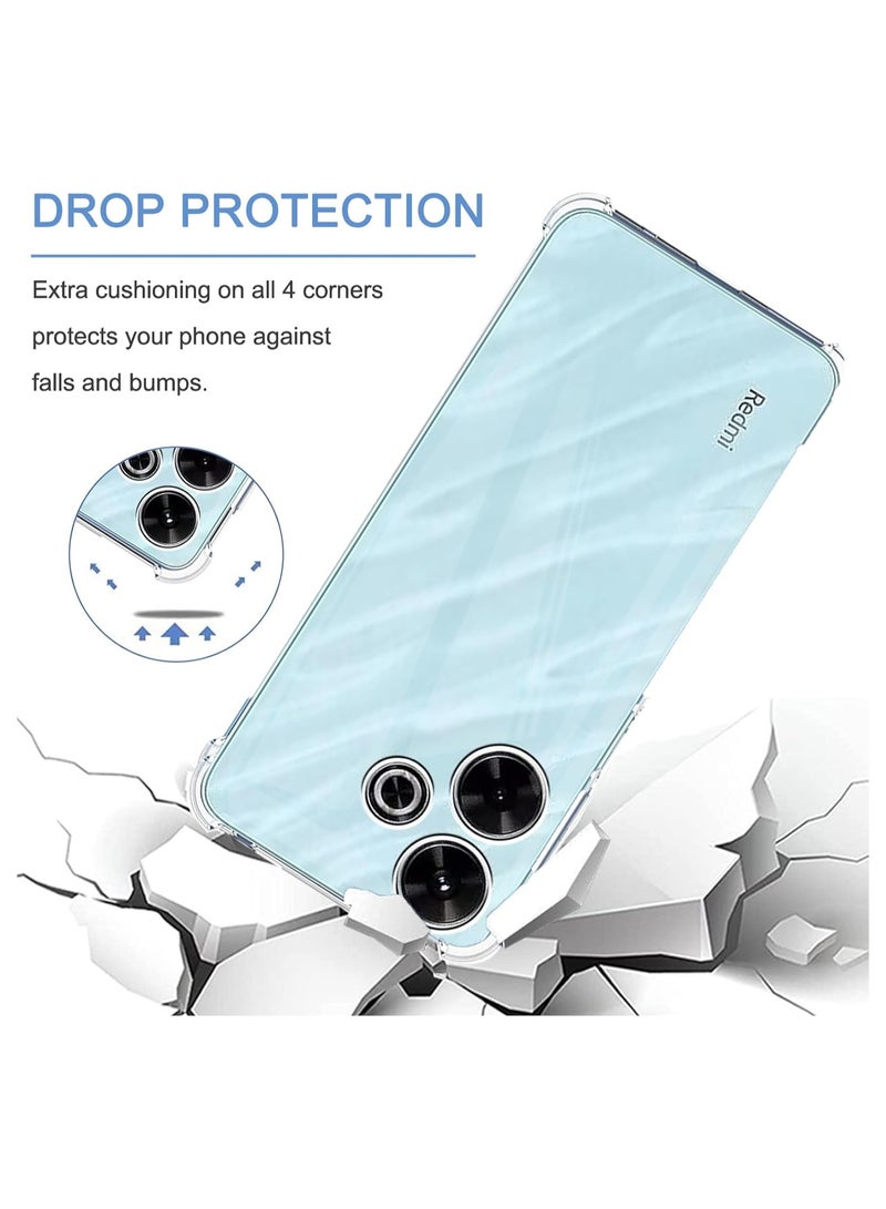 King Kong Anti-Explosion Hard Back Case for Xiaomi Poco M6 4G/Redmi 13 4G - Clear - Image 5