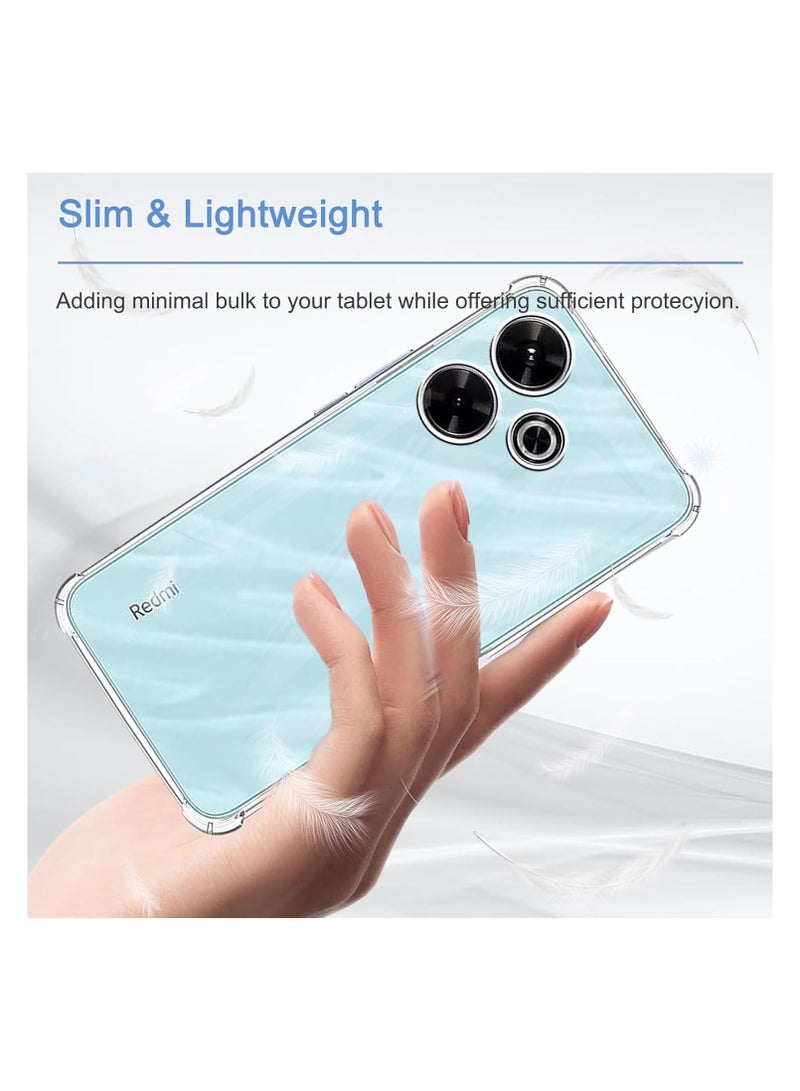 King Kong Anti-Explosion Hard Back Case for Xiaomi Poco M6 4G/Redmi 13 4G - Clear - Image 3