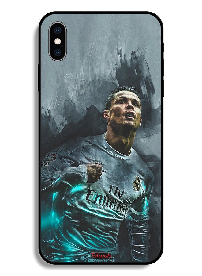 Tolwak Protective Case For Apple iPhone X Cristiano Ronaldo Art - Image 1