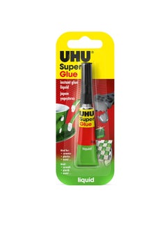UHU UHU SUPER GLUE LIQUID 3g,2PC + UHU SUPER GLUE GEL 2g, 2 PC SPECIAL PACK, 3g x 2 + 2g x 2, Ultra Fast And Strong Super Glue, Transparent  - Image 3