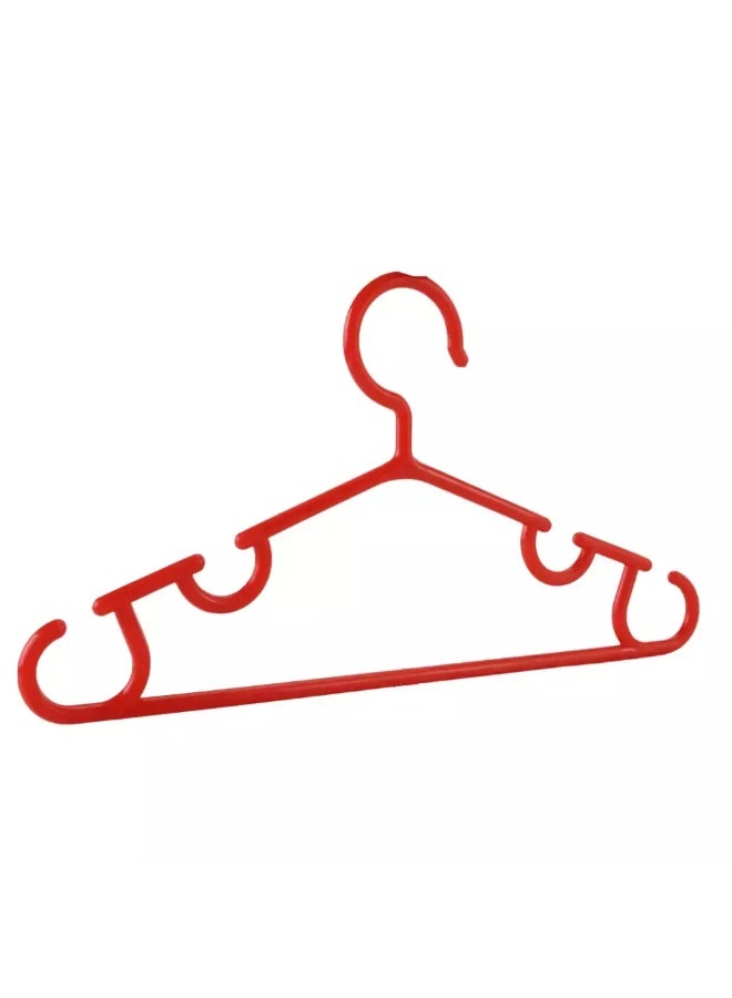 Hongyu Non Slip Plastic Cloth Hangers for Closet, Multi-Color- 5pcs - Image 2