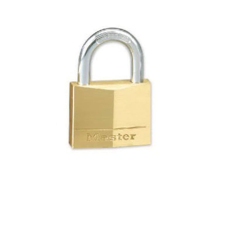 Master Lock Master Lock 130D Solid Brass Padlock, 1-3/16-inch  - Image 1
