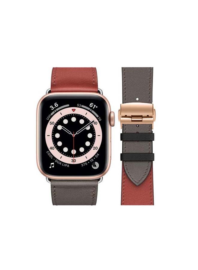 Perfii Replacement Band for Apple Watch Series 6/SE/5/4/3/2/1 Brisque/Grey - Image 2