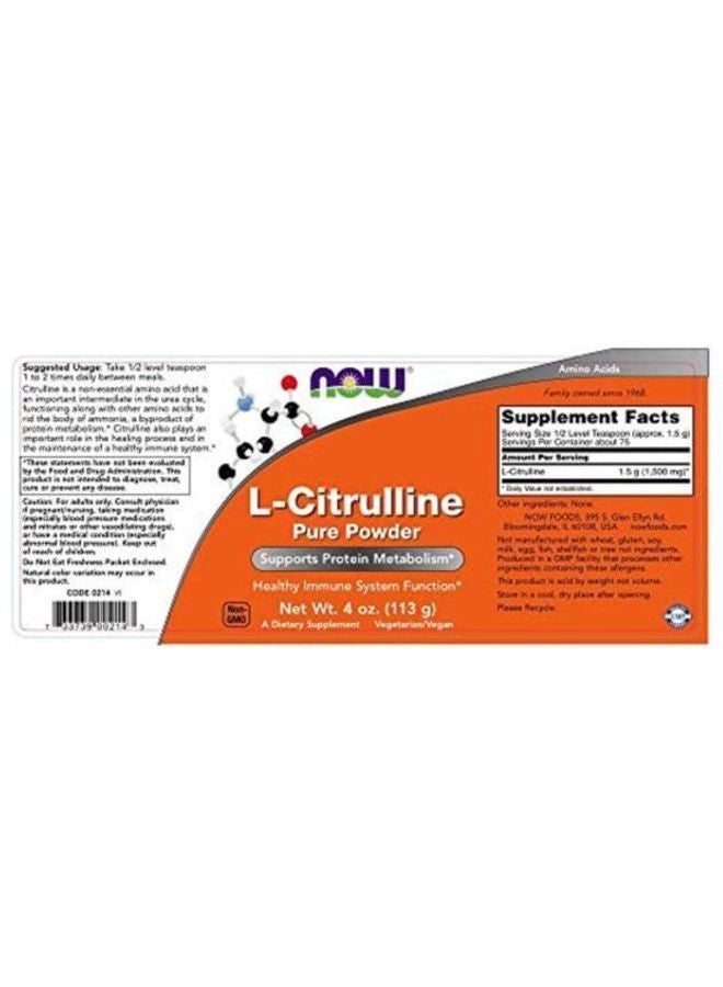 Now Foods L-Citrulline Pure Powder - Image 3