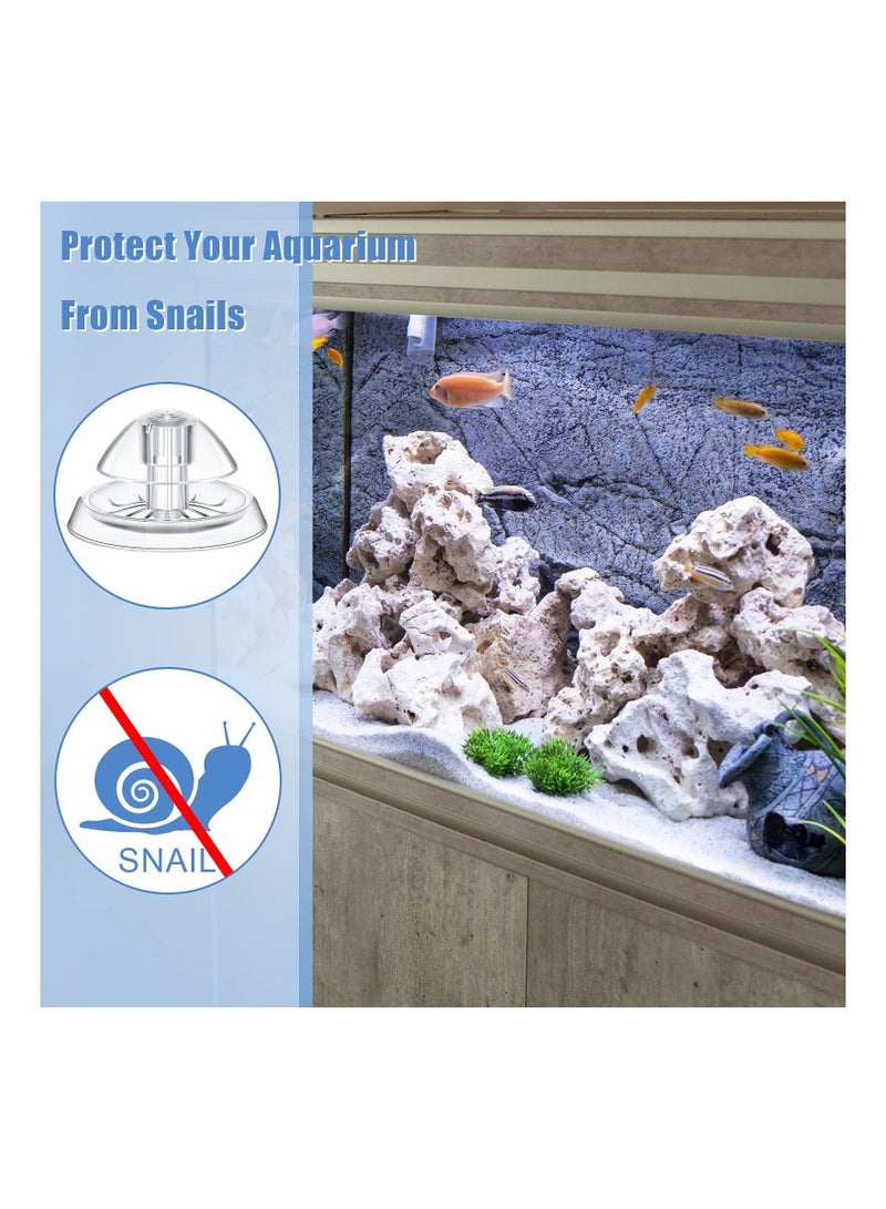 KASTWAVE 4 Pieces Aquarium Snail Trap Set Fish Tank Snail Catcher Clear Snail Trapping Device Planarian Leech Control Plastic Snail Removal Tool Aquatic Pest Catch Box for Pest-Free Aquarium Maintenance - Image 4