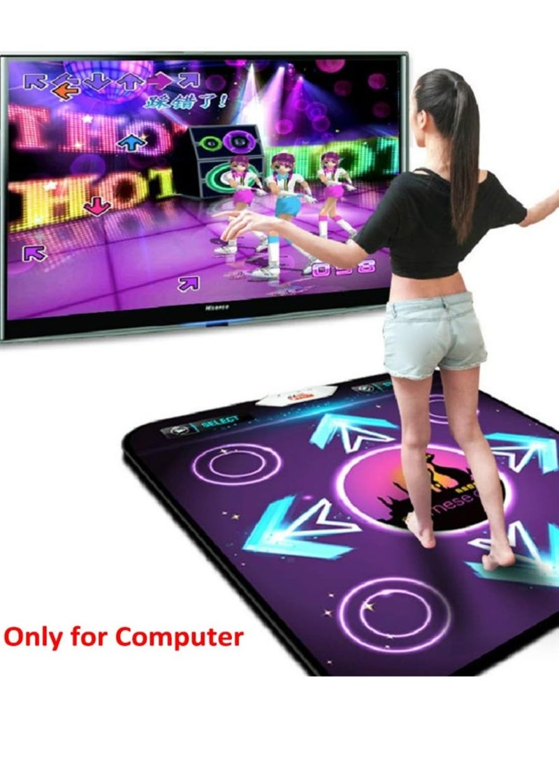 Generic - Dancing Mat, Non-Slip DDR USB Dance Pad Controller with USB Cable, Fitness Body Building Dancing Mat, for PC Windows 98/2000/ XP/ 7 - Image 1