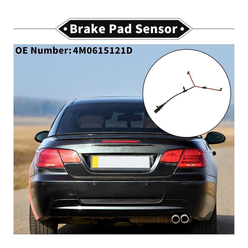 Rear Brake Pad Wear Sensor Compatible for Audi RS Q8 2020 2023 4M0615121D - Image 3