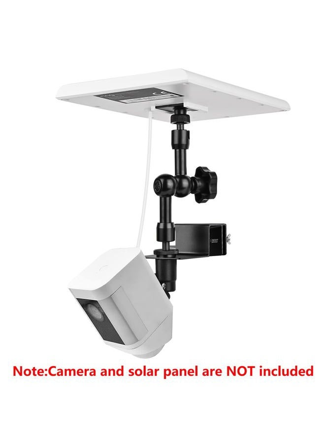 ALERTCAM 2-in-1 Gutter Mount for Ring Solar Panel, Stick Up Cam Battery and Spotlight Cam Battery, Perfect Angle to Get Adequate Sunlight for Your Ring Solar Panel - Black - Image 2