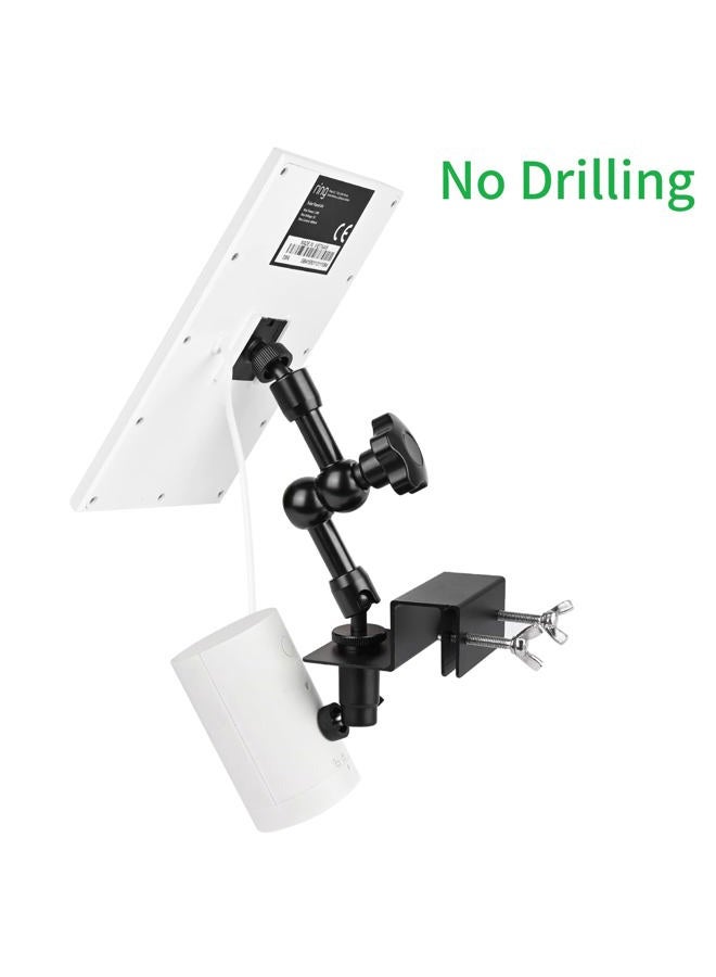 ALERTCAM 2-in-1 Gutter Mount for Ring Solar Panel, Stick Up Cam Battery and Spotlight Cam Battery, Perfect Angle to Get Adequate Sunlight for Your Ring Solar Panel - Black - Image 5