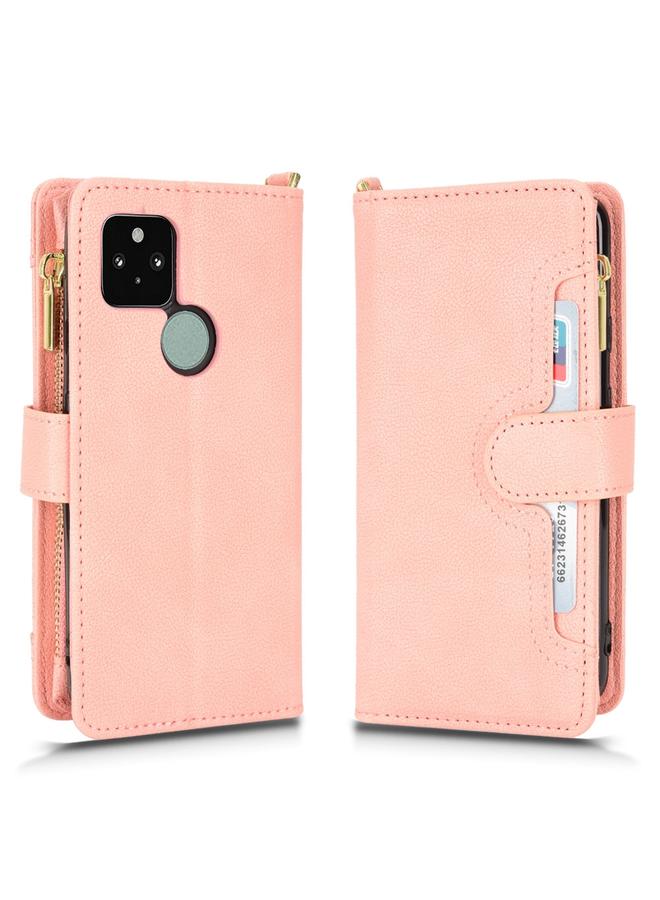 S-TOP Case For Google Pixel 5 5G Litchi Texture Zipper Leather Phone Case - Image 2