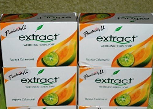 4 Pack Extract Papaya Calamansi skin Whitening Soap 135g by Extract Papaya Calamansi