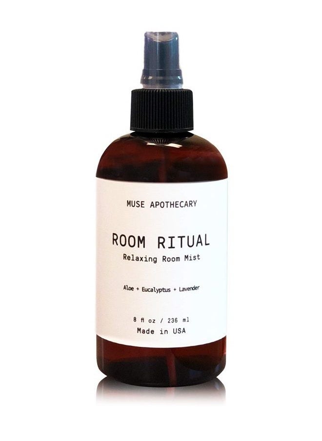 Muse Apothecary Muse Bath Apothecary Room Ritual - Aromatic and Relaxing Room Mist, 8 oz, Infused with Natural Essential Oils - Aloe + Eucalyptus + Lavender  - Image 1