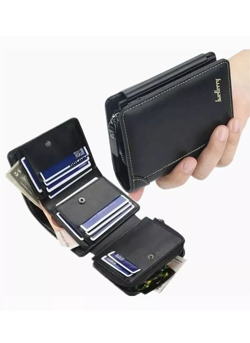 baellerry - Wallet Cards Wallet Leather Man Three Wallet - Image 1