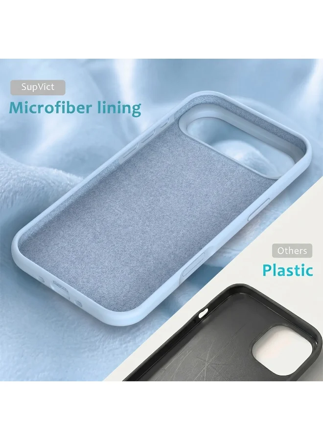 Mobcos Mobcos iPhone 17 Air Sky Blue Elite Logo Mobcos iPhone 17 Air Sky Blue Elite Logo Premium Silicone Magnetic Wireless Charging Case for iPhone | Silky Soft Touch | Military-Grade Shockproof Protection | Strong Magnetic Compatibility | Luxury Slim Cover  | Best Price UAE