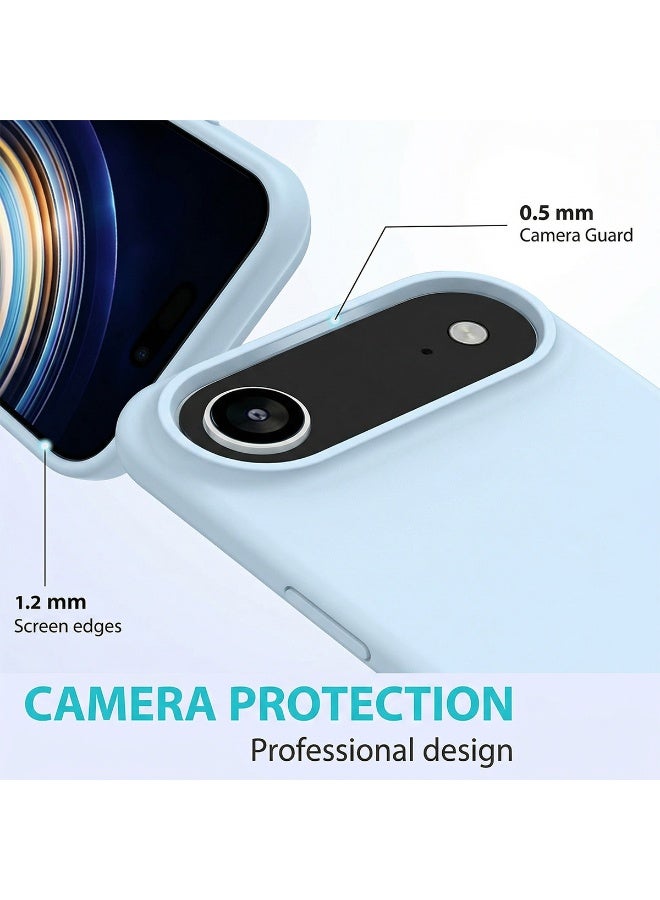 موبكوس جراب Mobcos iPhone 17 Air Sky Blue Elite Logo المصنوع من السيليكون الفاخر، مزود بخاصية الشحن اللاسلكي المغناطيسي | ملمس ناعم كالحرير | حماية فائقة ضد الصدمات بمعايير عسكرية | توافق مغناطيسي قوي | غطاء أنيق وفاخر - Image 3