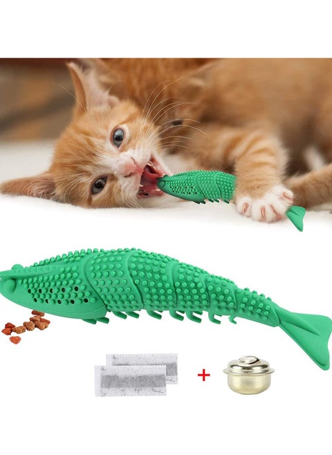 Cat Catnip Toys Interactive Toothbrush Chew Toy for Kitten Kitty Cats Teeth Cleaning Dental Care Crayfish Shape Pet
