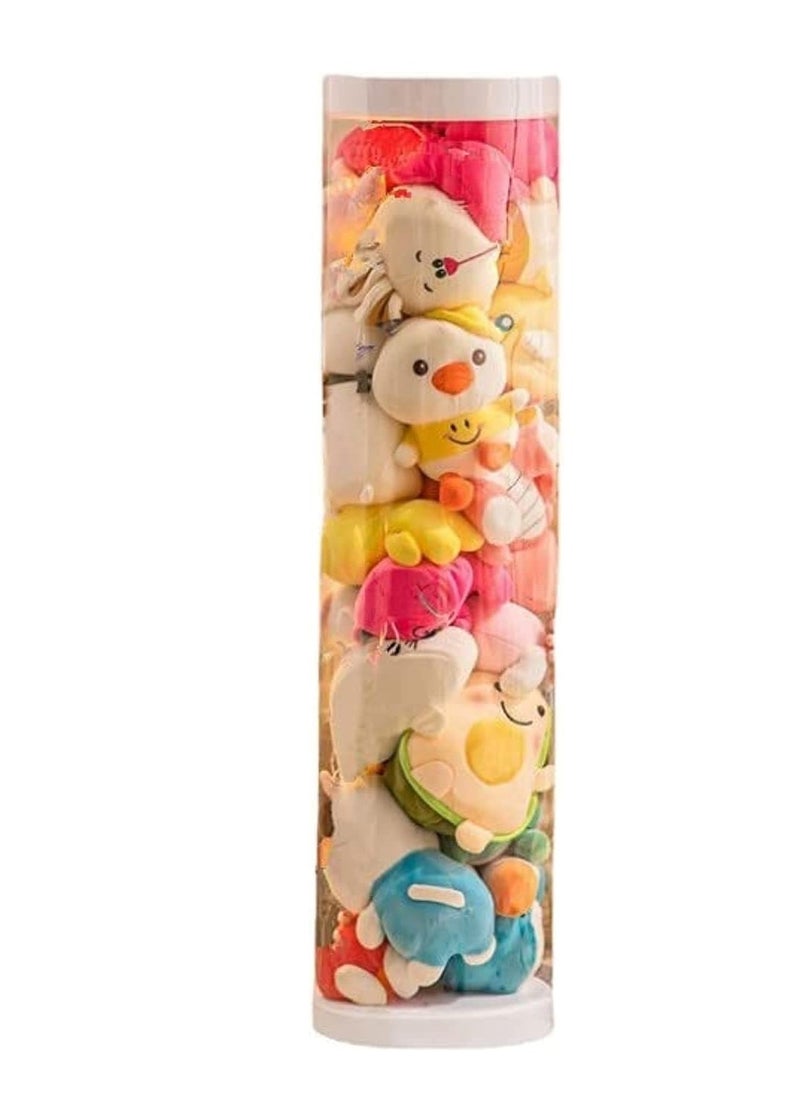Generic - Toy storage storage box for stuffed animals and plush toys, transparent cylinder for displaying children's toys, large storage capacity, suitable for teddy bears and dolls, height 1.6 meters - Image 1