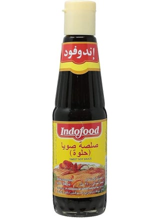 Indofood Sweet Soy Sauce (Kecap Manis), Rich & Thick Glaze, Authentic Flavour, 140ml Bottle