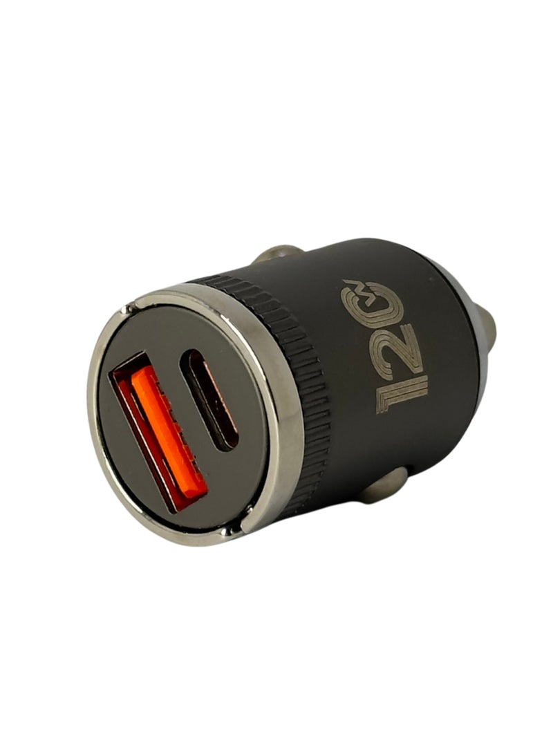 Car Charger/Type C Car Charger/ 120W 2-Ports Compact Fast Charger, Car Adapter with PD 8A /USB 3.0 - Image 3