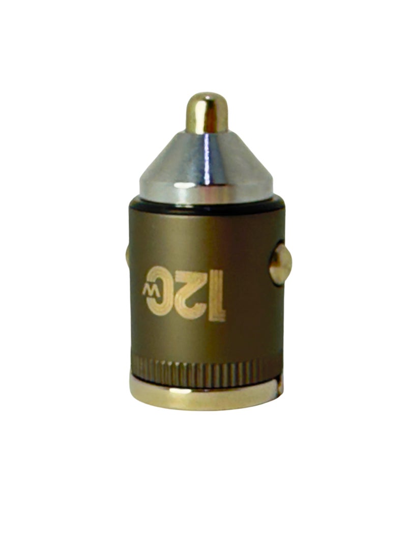 Car Charger/Type C Car Charger/ 120W 2-Ports Compact Fast Charger, Car Adapter with PD 8A /USB 3.0 - Image 1