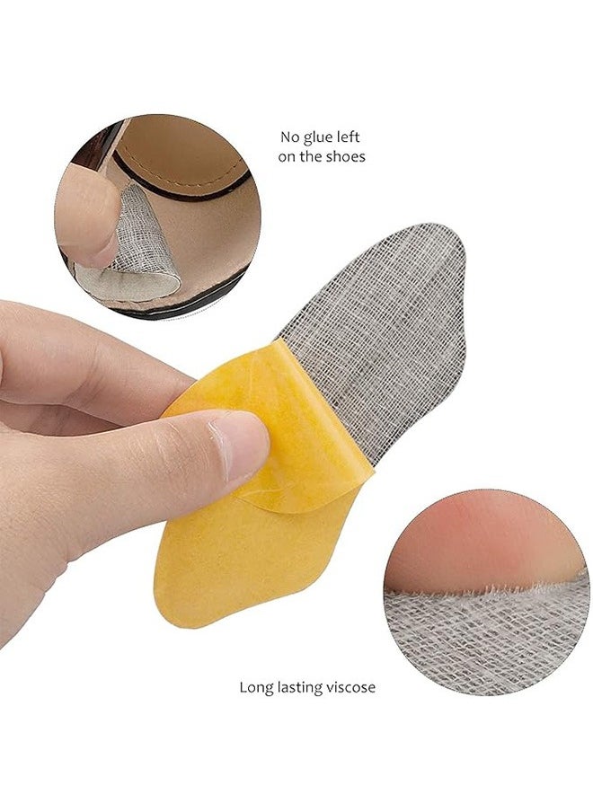 Generic - 4 Pairs Heel Cushion Pad Shoe Grips Liner Insert for Shoes, Inserts Liners Non-Loose Shoes,Anti Wear and Foot Protection Sponge with High Heels Preventing Slipping and Rubbing (Black & Beige) - Image 1