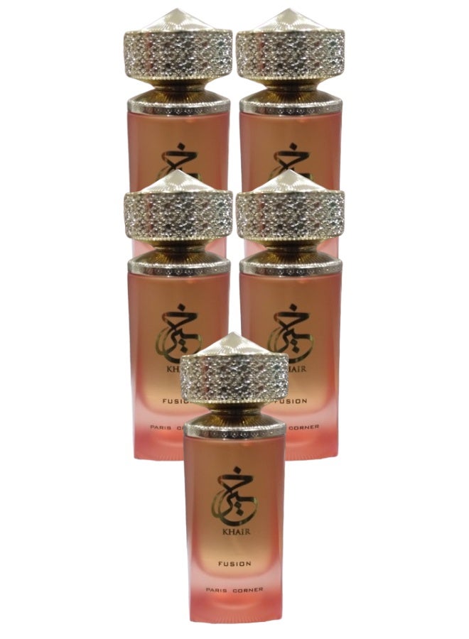 FUSION 5 Pieces Khair Fusion Perfume 100ML - Image 1