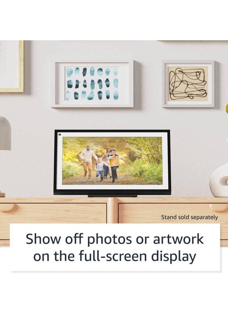 ECHO - Echo Show 15 with Alexa 15.6-inch HD Touch Display Wireless Wi-Fi and Bluetooth Connectivity Built-in Microphone Dual 1.6-inch Full-Range Speakers 5MP Camera Wall Mount Latest Version - Black - Image 1