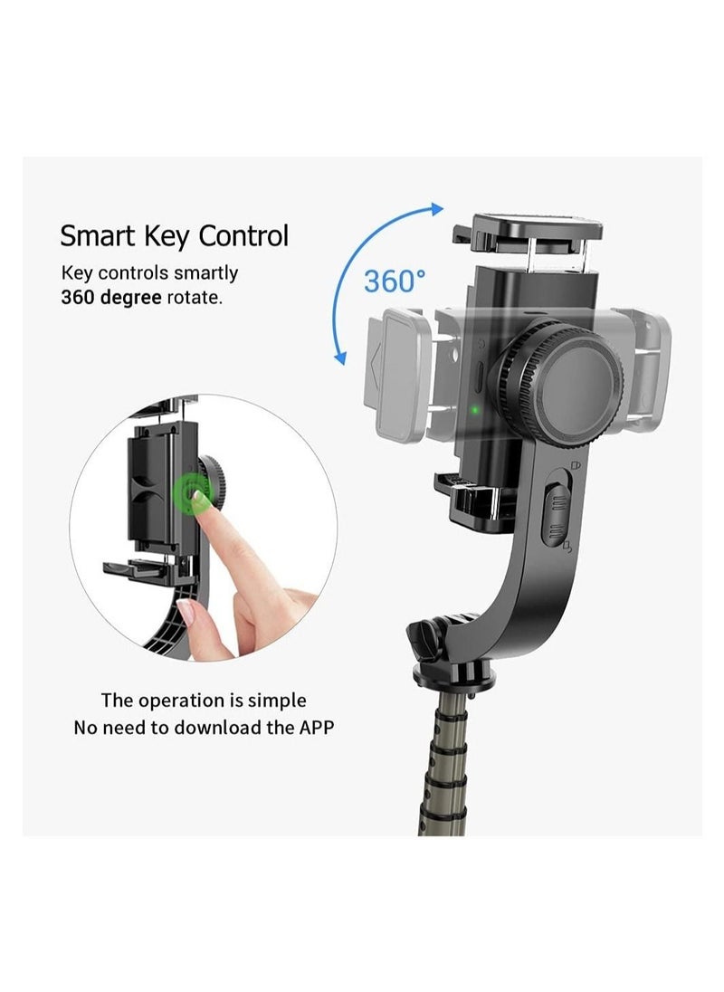 ELTRAZONE Gimbal Stabilizer,3 in 1 Phone Gimbal Stabilizer Selfie Stick Tripod 86cm 5-Section  - Image 4
