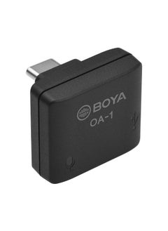 BOYA  BY-OA1 Mini Audio Adapter with 3.5mm TRS Microphone Port Type-C Charging Port Replacement for DJI OSMO Action