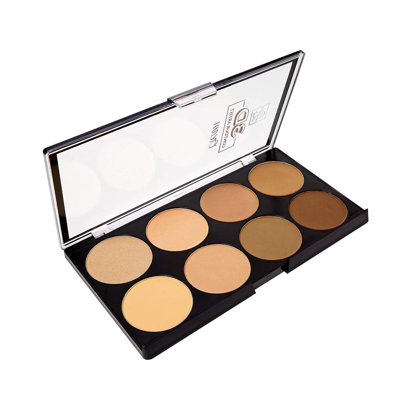 Ruby Kisses 3D Powder Contour Palette Medium Dark Define your cheekbones, perfect your nose, and sculpt your jawline - Image 3