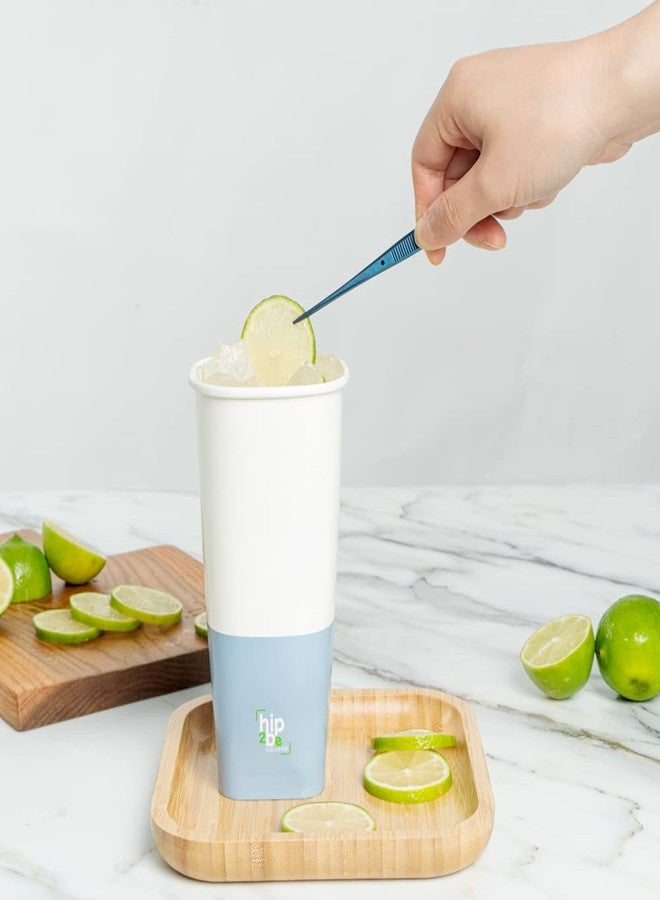 Restaurantware Hip 2 Be Square 22 Ounce Paper Coffee Cups 25 Leakproof Reusable Coffee Cups - Lids Sold Separately Double PE Lining Paper Disposable Cups Hot & Cold Friendly Single Wall - Image 4