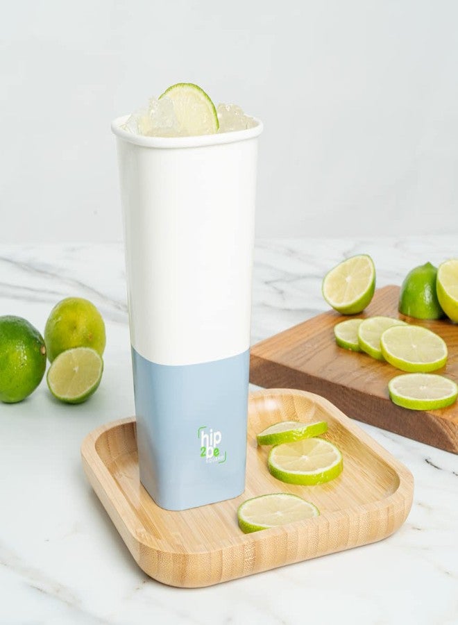 Restaurantware Hip 2 Be Square 22 Ounce Paper Coffee Cups 25 Leakproof Reusable Coffee Cups - Lids Sold Separately Double PE Lining Paper Disposable Cups Hot & Cold Friendly Single Wall - Image 3