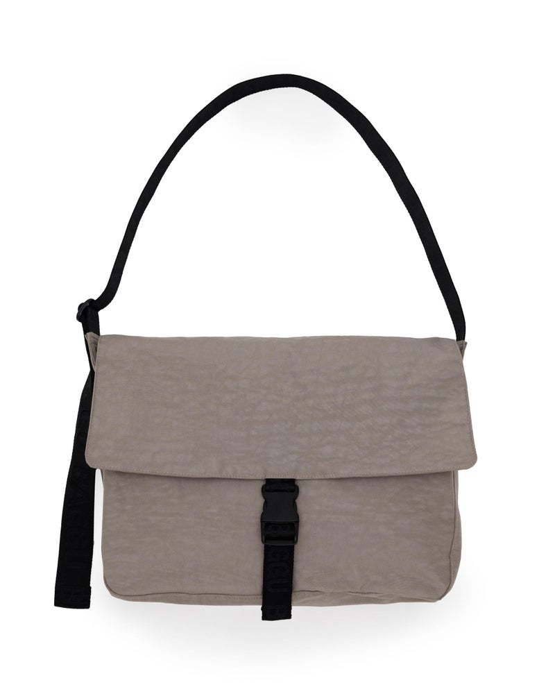 BAGGU Nylon Messenger Bag - Dove - Image 1